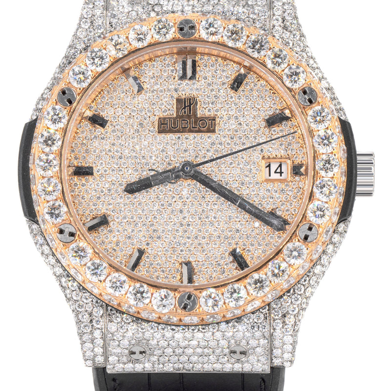 Hublot Classic Fusion | Diamond Iced Out  | 45 MM | 9 Carats