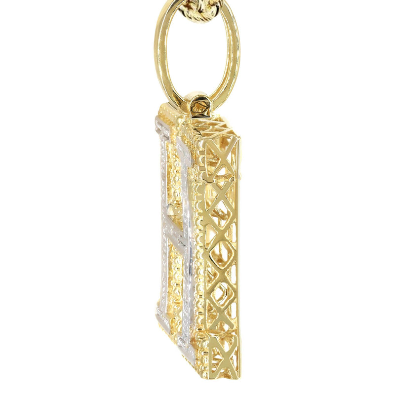 Diamond 10K Yellow Gold Letter "H" Necklace | Appx. 14.8 Grams