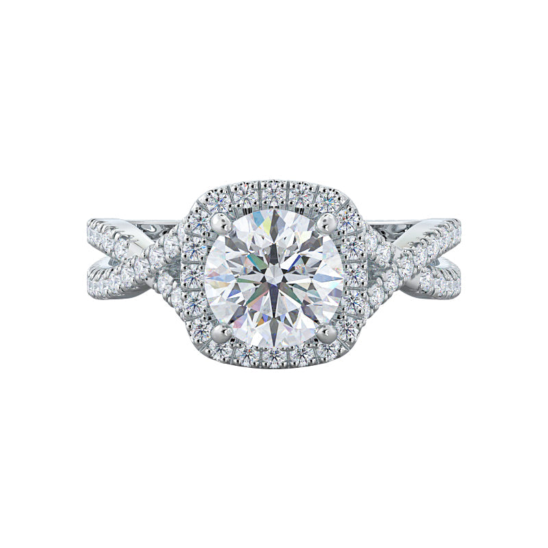 Hailey 2ct Round engagement ring setting