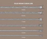 Solid Miami Cuban Link 10K White Gold