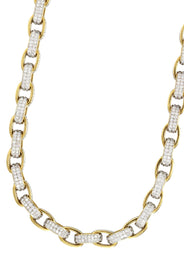 Gold Hermes Diamond Chain