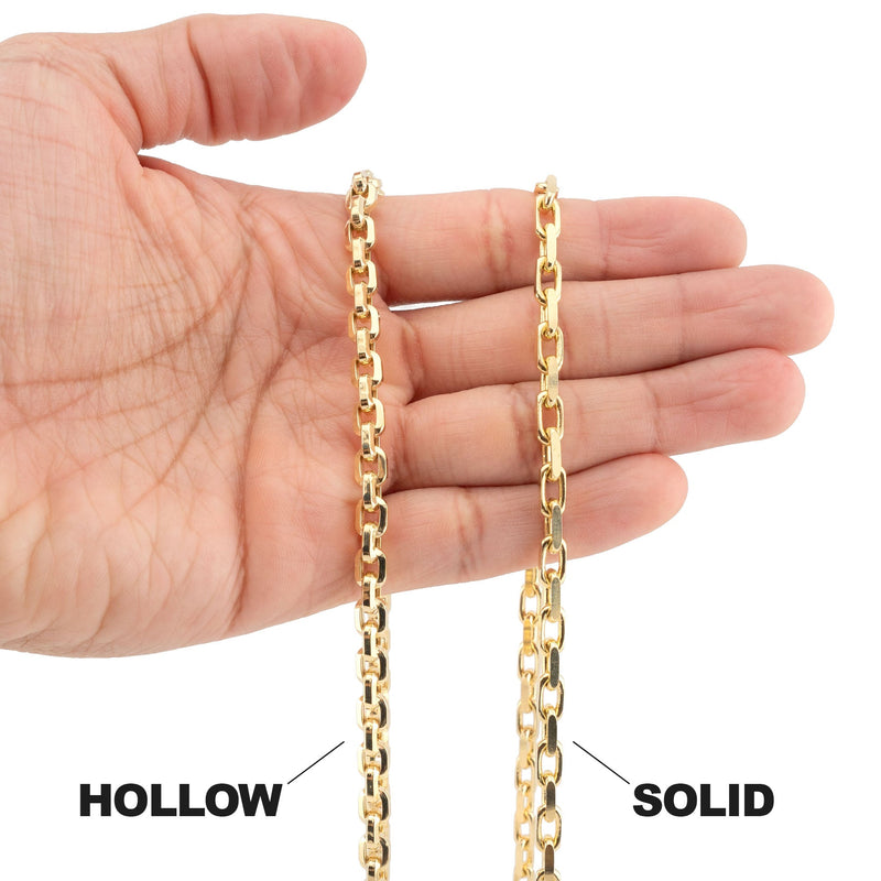 10K Gold Hermes Necklace / 5 MM