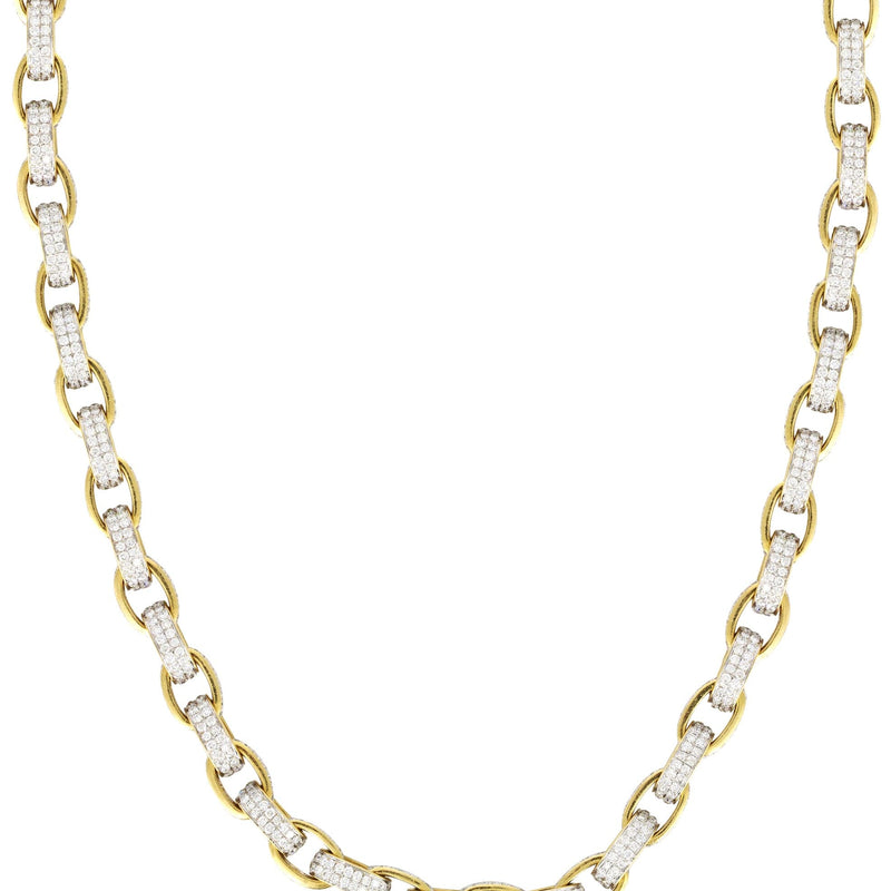 Gold Hermes Diamond Chain