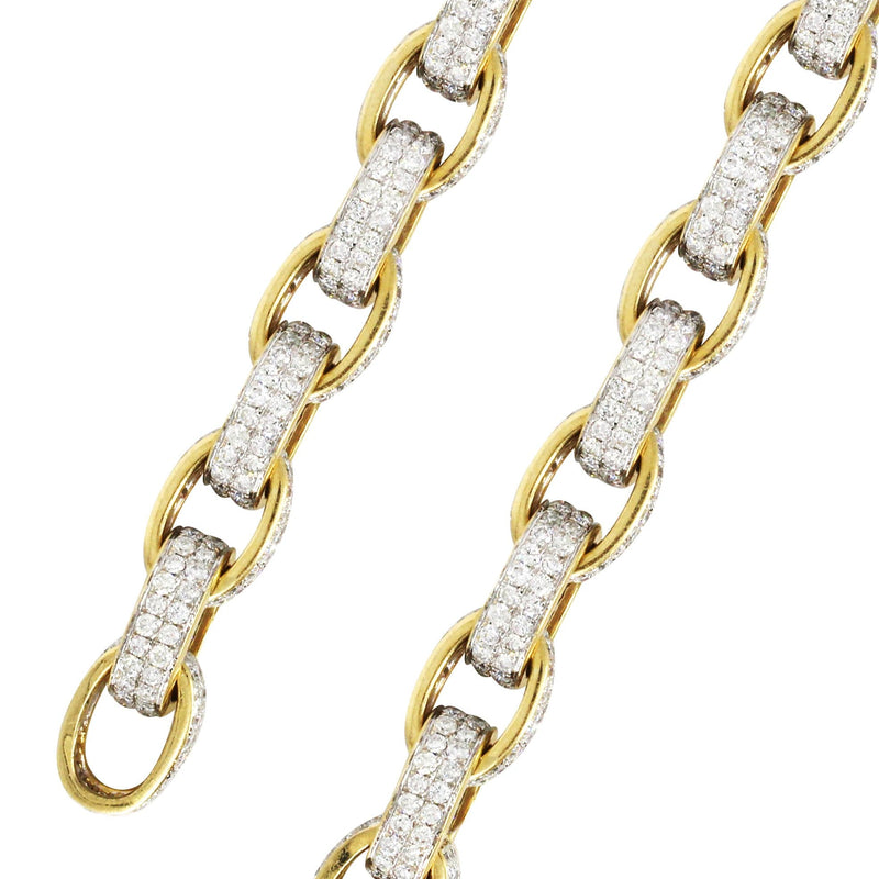 Gold Hermes Diamond Chain