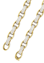 Gold Hermes Diamond Chain