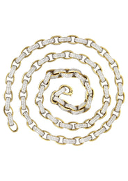 Gold Hermes Diamond Chain