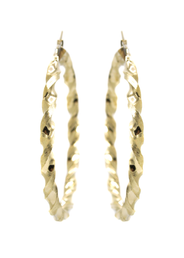 10K Womens Gold Hoop Earrings | Customizable Size
