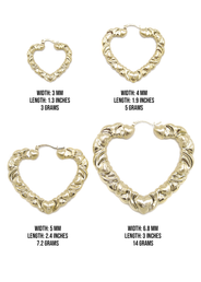 10K Womens Gold Hoop Earrings | Customizable Size
