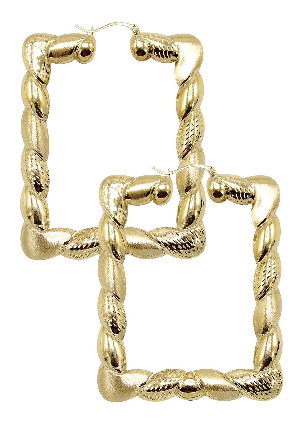10K Womens Gold Hoop Earrings | Customizable Size