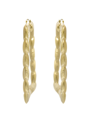 10K Womens Gold Hoop Earrings | Customizable Size