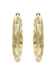 10K Womens Gold Hoop Earrings | Customizable Size
