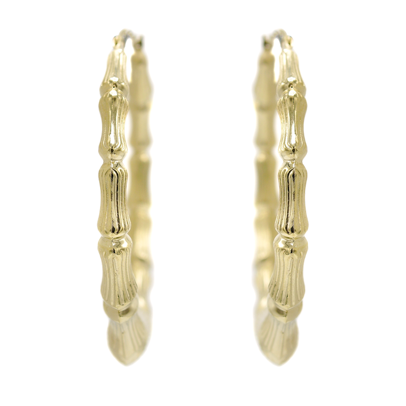 10K Womens Gold Hoop Earrings | Customizable Size