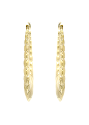 10K Womens Gold Hoop Earrings | Customizable Size