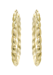 10K Womens Gold Hoop Earrings | Customizable Size