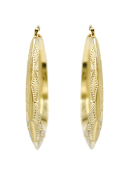 10K Womens Gold Hoop Earrings | Customizable Size