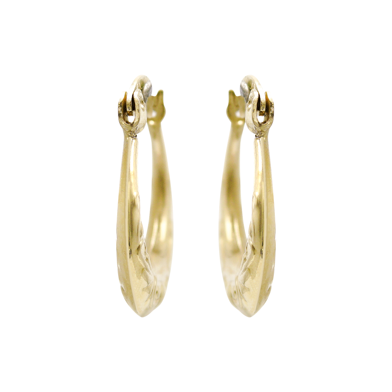 10K Womens Gold Hoop Earrings