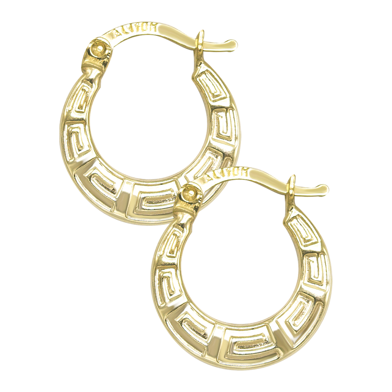 10K Womens Gold Hoop Earrings