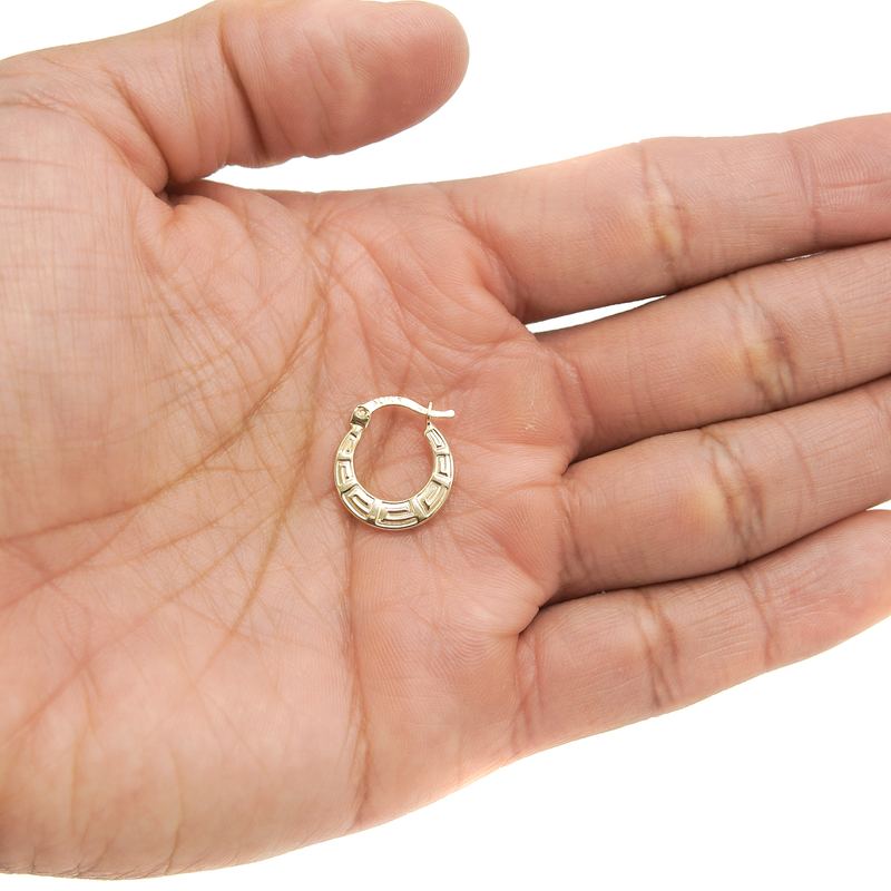 10K Womens Gold Hoop Earrings