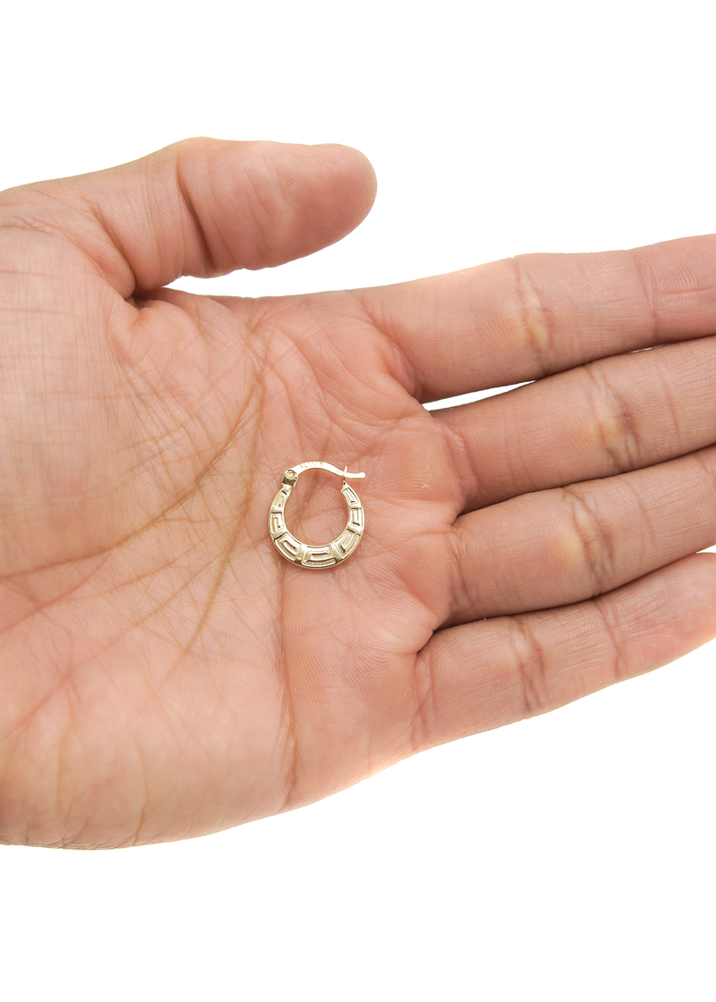10K Womens Gold Hoop Earrings
