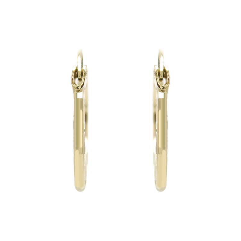 10K Womens Gold Hoop Earrings