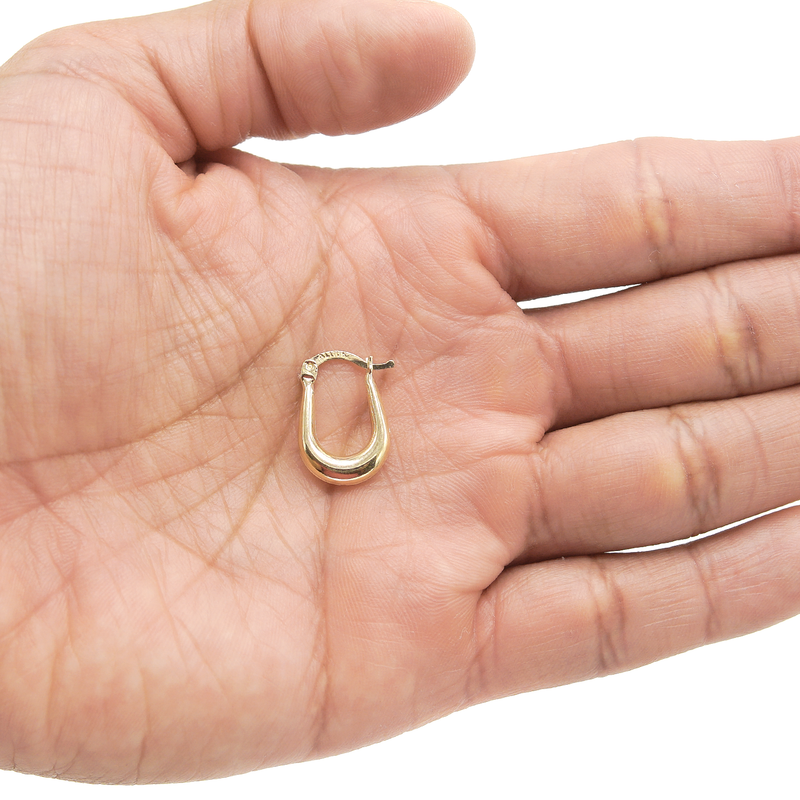 10K Womens Gold Hoop Earrings