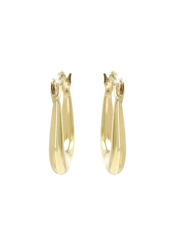 10K Womens Gold Hoop Earrings | 3MM