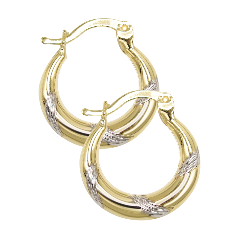 10K Womens Gold Hoop Earrings