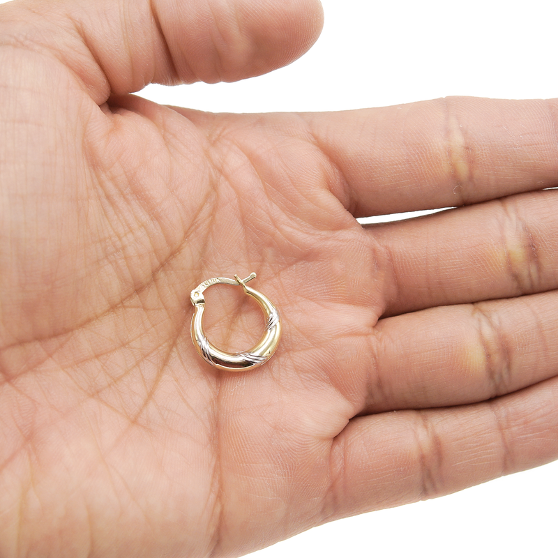 10K Womens Gold Hoop Earrings