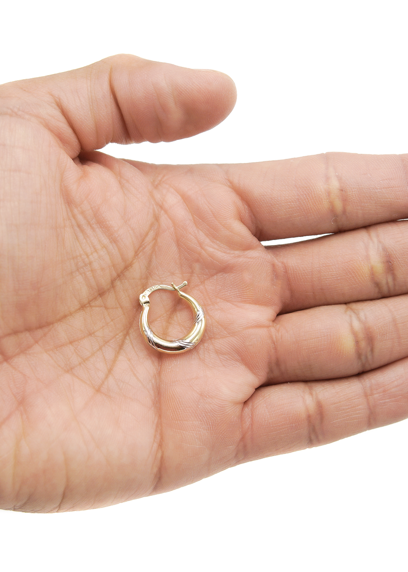 10K Womens Gold Hoop Earrings