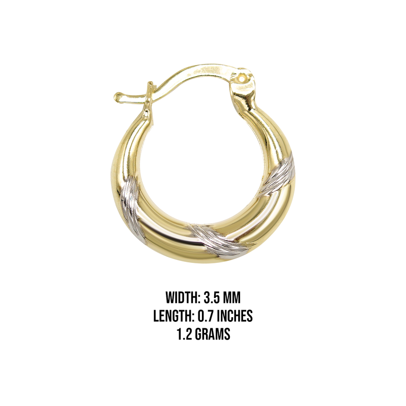 10K Womens Gold Hoop Earrings