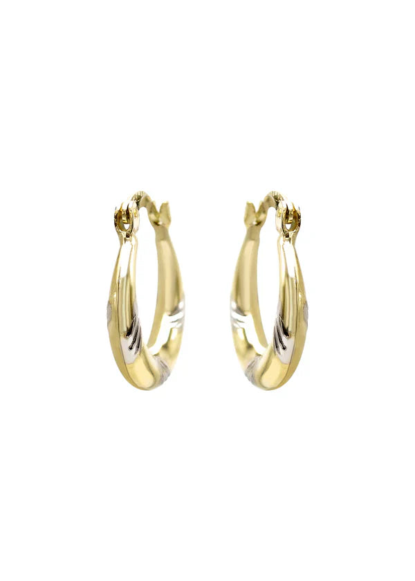 10K Womens Gold Hoop Earrings | 3.5MM