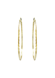 10K Womens Gold Hoop Earrings | Customizable Size
