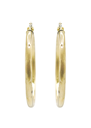 10K Womens Gold Hoop Earrings | Customizable Size