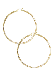 10K Womens Gold Hoop Earrings | Customizable Size