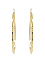 10K Womens Gold Hoop Earrings | Customizable Size