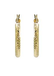 10K Womens Gold Hoop Earrings | Customizable Size