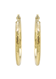 10K Womens Gold Hoop Earrings | Customizable Size