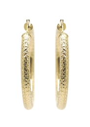 10K Womens Gold Hoop Earrings | Customizable Size