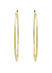 10K Womens Gold Hoop Earrings | Customizable Size