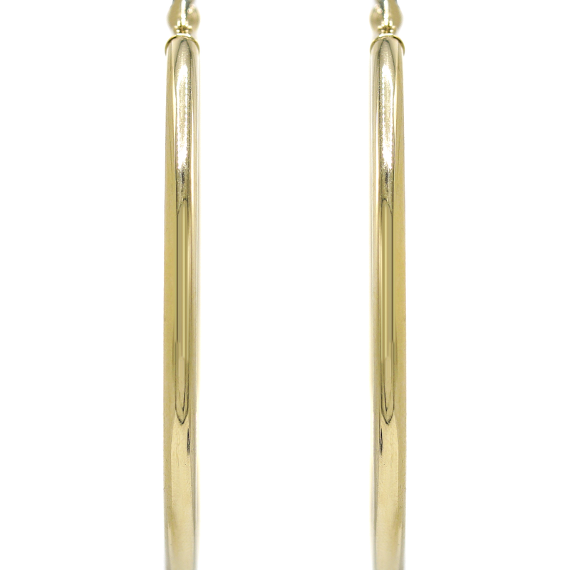 10K Womens Gold Hoop Earrings | Customizable Size