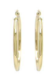 10K Womens Gold Hoop Earrings | Customizable Size