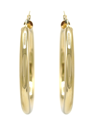 10K Womens Gold Hoop Earrings | Customizable Size