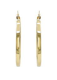 10K Womens Gold Hoop Earrings | Customizable Size