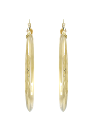 10K Womens Gold Hoop Earrings | Customizable Size