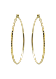 10K Womens Gold Hoop Earrings | Customizable Size