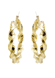 10K Womens Gold Hoop Earrings | Customizable Size
