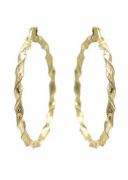 10K Womens Gold Hoop Earrings | Customizable Size