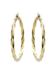 10K Womens Gold Hoop Earrings | Customizable Size
