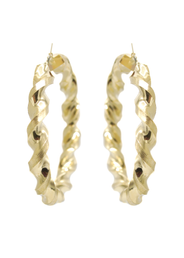 10K Womens Gold Hoop Earrings | Customizable Size