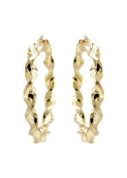 10K Womens Gold Hoop Earrings | Customizable Size